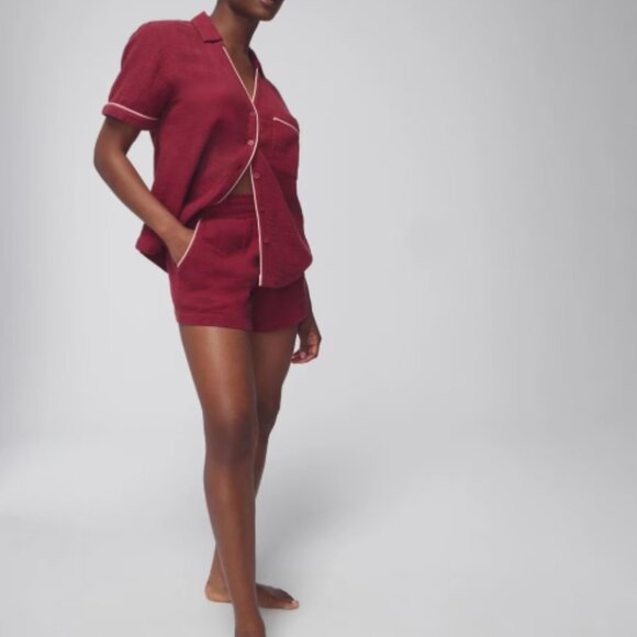 NWT Soma Cotton Gauze Short-Sleeve Pajama Set - Picture 12 of 12